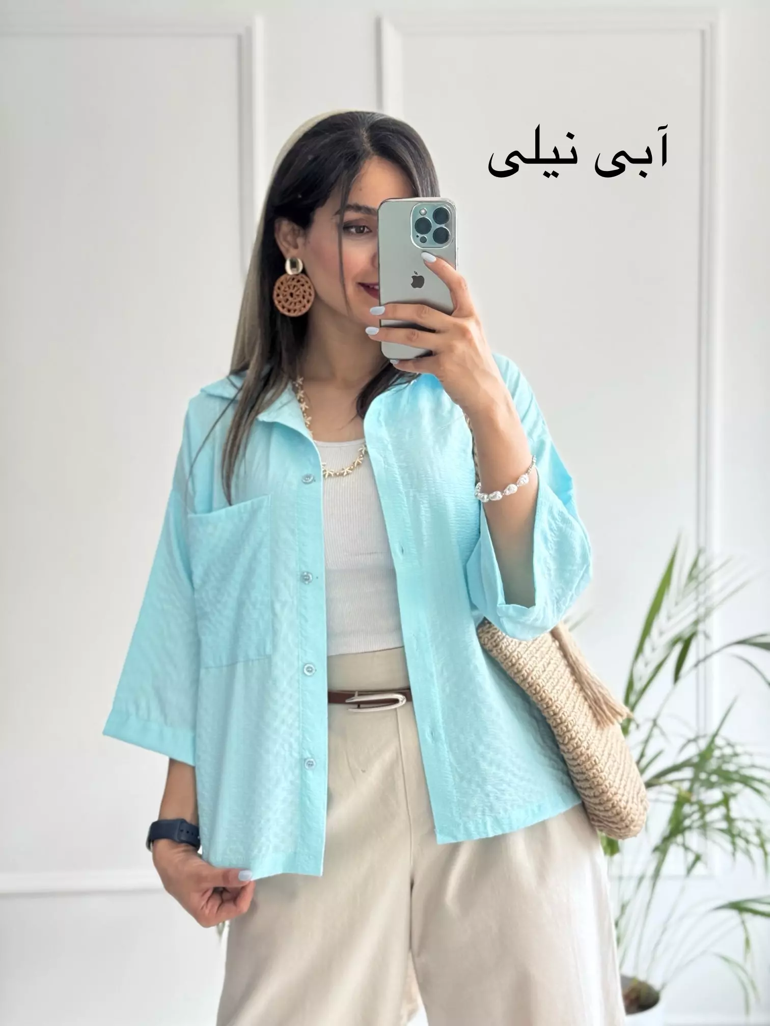مانتو شومیزی باکسی آبنباتی